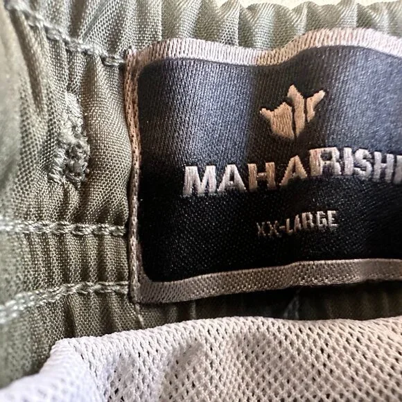 Maharishi Men's Swim Trunks.XXL. Olive/Black tiger pattern